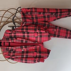 New York and Company plaid 2 piece suit